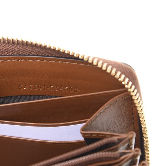 Gucci Zip Around Leather Wallet with Metallic Logo new in box - Picture 8 of 10